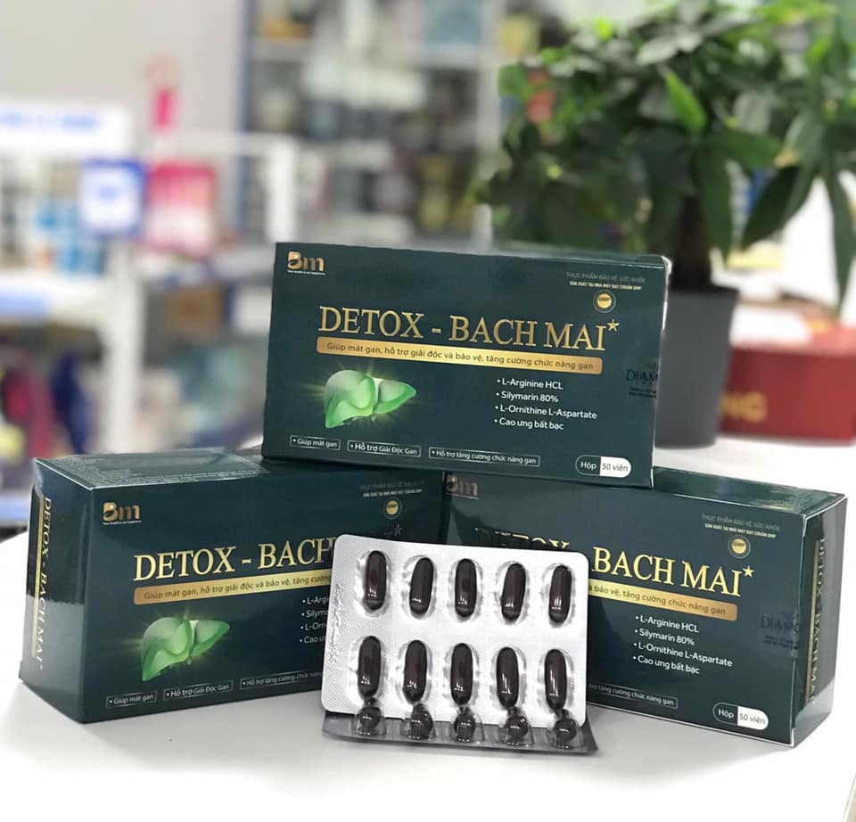 THẢI ĐỘC GAN DETOX BẠCH MAI - MÁT GAN GIẢI ĐỘC CƠ THỂ, TĂNG CƯỜNG CHỨC NĂNG GAN