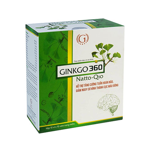 Bổ não Ginkgo 360 natto (hộp 100 viên)