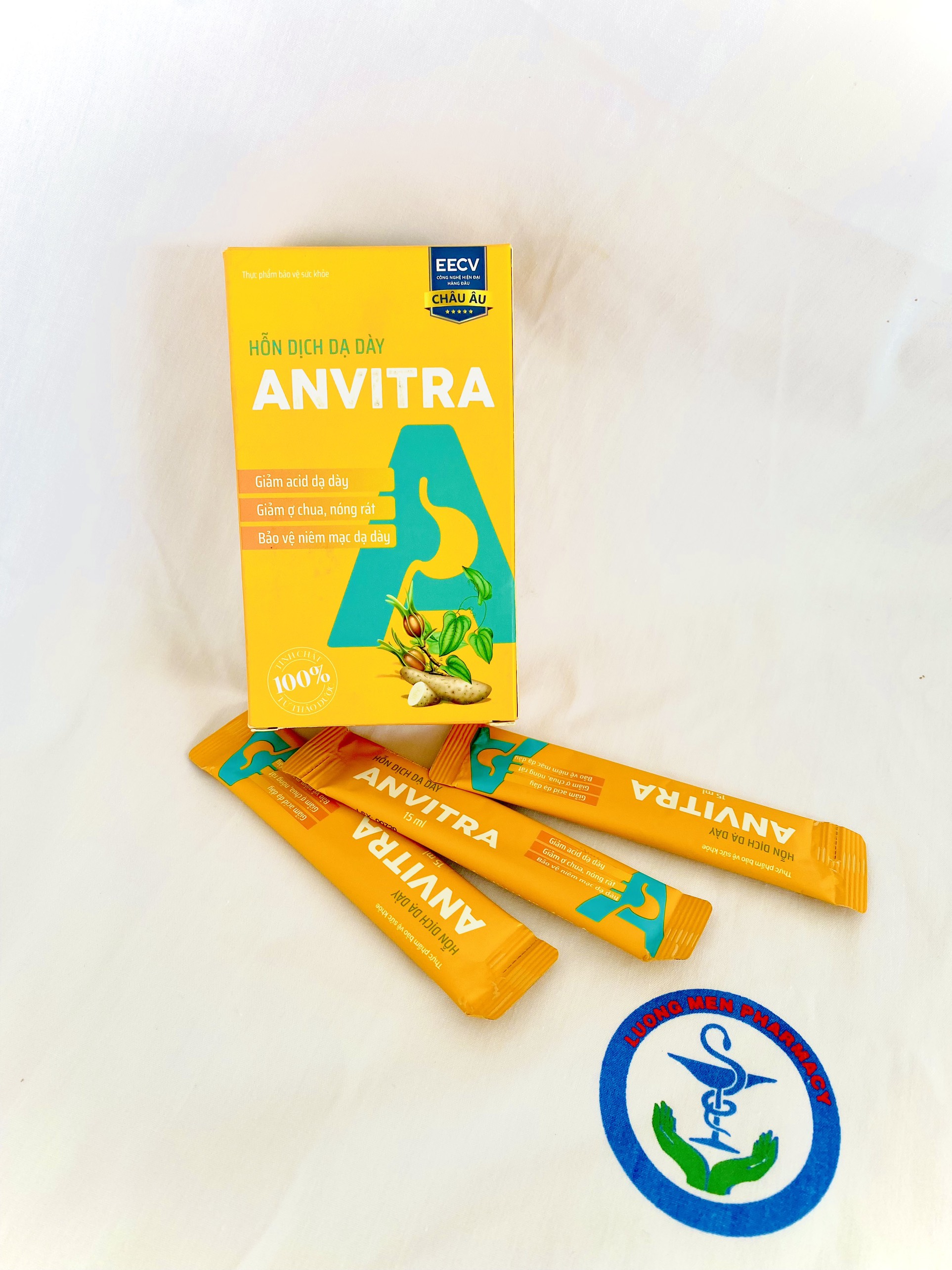 Hỗn dịch dạ dày ANVITRA (vàng) hộp 15 gói