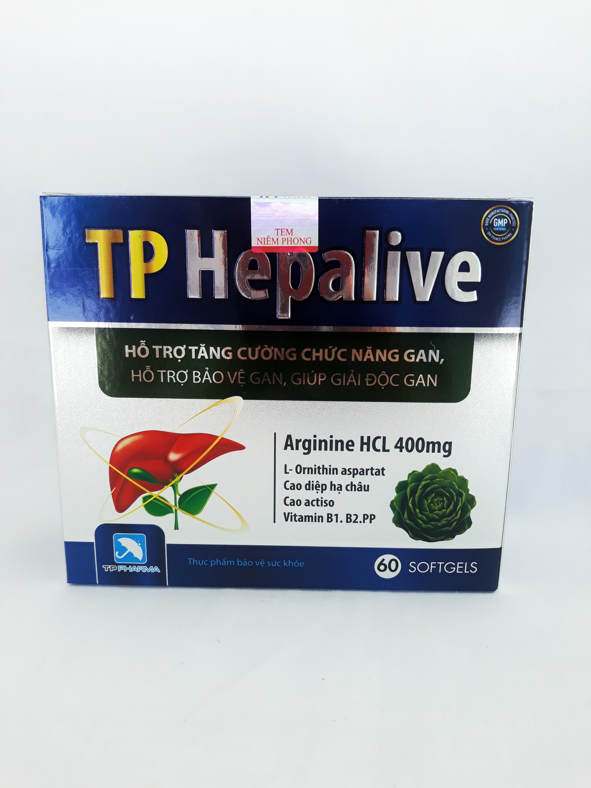 TP HEPALIVE - Viên bổ gan, hạ men gan, giảm mụn ngứa, nóng trong người ( hộp 12 vỉ * 5 viên)